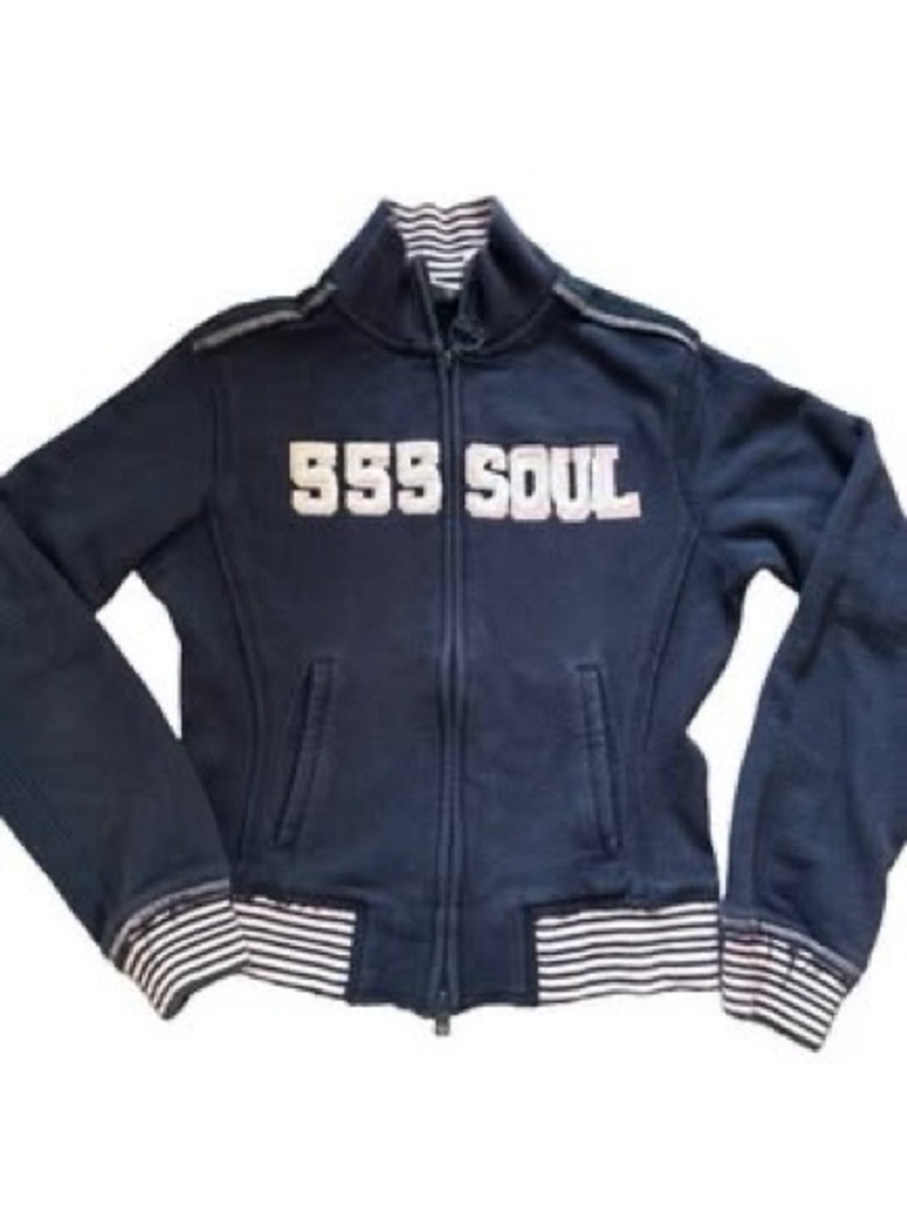Vintage Y2K Triple Five Soul Full Zip Track Jacket Varsity Sweatshirt Women’s M